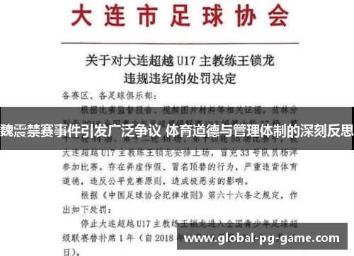 魏震禁赛事件引发广泛争议 体育道德与管理体制的深刻反思 魏震禁赛事件引发广泛争议 体育道德与管理体制的深刻反思